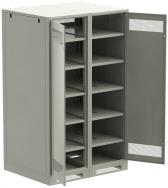 Шкаф LINEA B (пустой) 2000х1400х950мм двустворчатая металлическая дверь серый - ITK, артикул LB35-20H49-2M