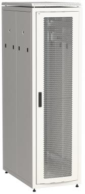 Шкаф напольный сетевой 19'' LINEA N 42U 800х1000мм перфорированная передняя дверь. задняя перфорированная серый - ITK, артикул LN35-42U81-PP