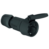 Розетка кабельная Schuko 16A 3p(2P+E) 250V IP54 черный MULTI-GRIP 7488 I 7488-Bals I Bals - артикул 7488-Bals
