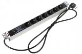 Блок розеток Rem-16 фильтр защиты индикатор 7 Schuko 16A 19‘ шнур 3 м (R-16-7S-FI-440-3) - артикул R-16-7S-FI-440-3