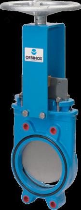 Затвор шиберный (нож) EB-01-250-HW(N)-E DN 250 PN 10 м/ф EPDM штурвал - артикул BB01I539440