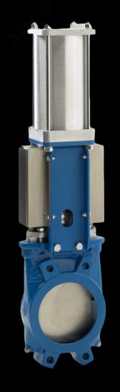 Затвор шиберный (нож) EX-02-150-D/A-E DN 150 PN 10 м/ф EPDM пневмопривод двойного действия - артикул BB02E77870
