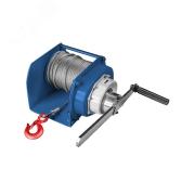 Лебедка ручная барабанная JHW г/п 1.0т, канат 40м - артикул АБ-00008412