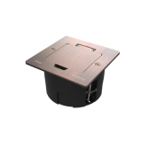 MultiDesk Лючок на 2 модуля IP44 с монтажной коробкой для стены, фальшпола, стола МЕДЬ, тип MDK20 | MDK20102CA | SE - артикул MDK20102CA