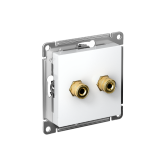 AtlasDesign Лотос АудиоРозетка двойная | ATN001387 | Systeme Electric - Systeme Electric, артикул ATN001387
