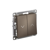 AtlasDesign Мокко 2-клавишный Выключатель ЖАЛЮЗИ, 10А, механизм | ATN000619 | Systeme Electric - артикул ATN000619