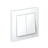 AtlasDesign Лотос 2-клавишный Выключатель, сх.5, 10АХ, в сборе | ATN001352 | Systeme Electric - артикул ATN001352