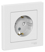 AtlasDesign Лотос Розетка с заземлением со шторками, 16А, в сборе | ATN001344 | Systeme Electric - артикул ATN001344
