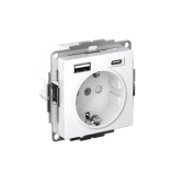 AtlasDesign Лотос Розетка 16А с 2 USB A+C, 5В/2,4А/3,0А, 2х5В/1,5А, механизм | ATN001332 | Systeme Electric - артикул ATN001332
