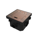 MultiDesk Лючок на 2 модуля IP44 с монтажной коробкой для бетонных полов МЕДЬ, тип MDK20 | MDK20202CC | SE - артикул MDK20202CC