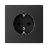 ArtGallery Карбон Розетка с заземлением, 16А, механизм - Systeme Electric, артикул GAL001043