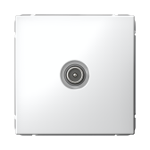 ArtGallery Белый Розетка TV оконечная 1DB, механизм - Systeme Electric, артикул GAL000191
