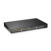 Коммутатор управляемый L2 24 порта. PoE+ 10/100/1000 Мб/с. 2хSFP+ - артикул 128443