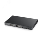 Коммутатор управляемый L3 Access 24 порта 10/100/1000 Мб/с, 4хSFP+ XGS2210-28-EU0101F - артикул XGS2210-28-EU0101F