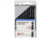 Набор сверл по металлу HSS DIN 338 1.5-6.5 мм 13 штук - артикул 300213165