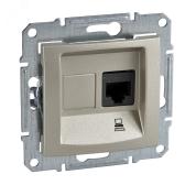 Sedna Розетка компьютерная RJ45 категория 5е в    рамку титан - артикул SDN4300168