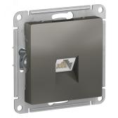 ATLASDESIGN РОЗЕТКА компьютерная RJ45, кат. 6A, механизм, СТАЛЬ - артикул ATN000986