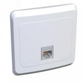 ЭТЮД Розетка компьютерная RJ45 категория 5 белая - артикул KOMC-001B