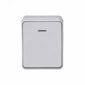 AtlasDesign Profi54 выключатель одноклавишный с подсветкой IP54 10 АХ, БЕЛЫЙ, Россия - артикул ATN540113