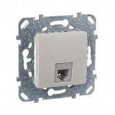 UNICA Розетка телефонная 1хRJ11 в рамку бежевая 4 контакта - артикул MGU5.492.25ZD