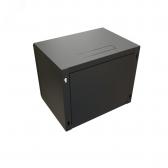 "Шкаф настенный 19-дюймовый 19"" 12U 650x600х450мм стеклянная дверь с перфорацией  ручка с замком  черный RAL 9004 WRline WR-TW-1245-GP-RAL9004" - артикул WR-TW-1245-GP-RAL9004