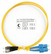 Шнур оптический duplex 1м SC-FC 9/125 sm  LSZH FOP(d)-9-SC-FC-1m - артикул 7534c
