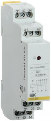Реле промежуточное OIR 3 контакта (16А) 12 В AC/DC - артикул OIR-316-ACDC12V