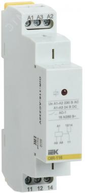 Реле промежуточное OIR 1 контакт (16А) 230 В AC - артикул OIR-116-AC230V