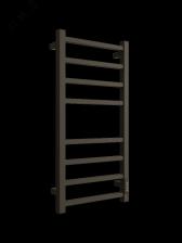 Полотенцесушитель электрический из квадратного профиля L plaza neo 80/40 с диммером цвет чёрный матовый - артикул 4657763752538