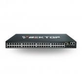 Коммутатор управляемый L2 PoE+ 52 порта, 48хPoE 100/1000 Мб/с, 4хSFP+, 740 Вт - артикул VA1900-48P-4X