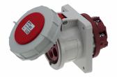 Розетка встраиваемая 63A/400V/3P+N+E/IP67, фланец 100x107 - артикул CA1128