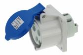 Розетка встраиваемая 32A/230V/1P+N+E/IP44, фланец 75x75 - артикул CA1395
