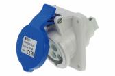 Розетка встраиваемая наклонная 16A/230V/1P+N+E/IP44, фланец 64x74 - артикул CA1463