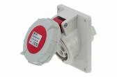 Розетка встраиваемая наклонная 16A/400V/3P+E/IP67, фланец 92x100 - артикул CA1479