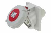Розетка встраиваемая наклонная 32A/400V/3P+E/IP67, фланец 92x100 - артикул CA1506