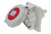Розетка встраиваемая наклонная контейнерная 32A/400V/3P+E/IP67/3h, никель. конт. - артикул CA2223