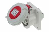 Розетка встраиваемая 16A/400V/3P+E/IP67, фланец 75x75 - артикул CA222