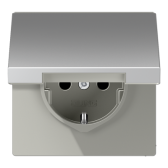 SCHUKO®-розетка 16 A / 250 B ~ с защитой от детей и крышкой - артикул AL1521KIKL
