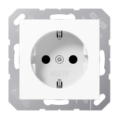 Штепсельная розетка SCHUKO 16A 250V~ ; белая - артикул ABA1520WW