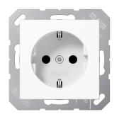 Штепсельная розетка SCHUKO 16A 250V~; термопласт; белый - артикул A1520BFWW