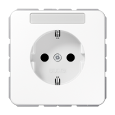 Штепсельная розетка SCHUKO 16A 250V~ с полем для надписи; белая - артикул CD1520NAWW