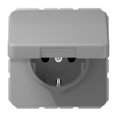 SCHUKO®-розетка 16 A / 250 B ~ с крышкой| CD1521BFKLGR |Jung - артикул CD1521BFKLGR