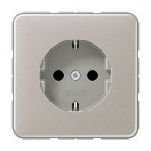 Штепсельная розетка SCHUKO 16A 250V~ с защитой от детей; платина - артикул CD1520KIPT