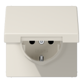 Штепсельная розетка SCHUKO 16A, 250V~  с крышкой - артикул LS1521KL
