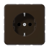 Штепсельная розетка SCHUKO 16A 250V~ с защитой от детей; центральная плата; коричневая - артикул CD1520BFKIBR