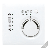 KNX-регулятор с шинным сопряжением с ручкой для установки температуры; слоновая кость - артикул LS2178