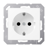 Розетка SCHUKO® 16A 250V с защитой от детей; термопласт; белый матовый - артикул A1520BFKIWWM