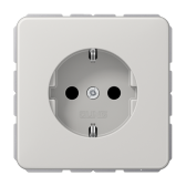 Штепсельная розетка SCHUKO 16A 250V~ с защитой от детей; центральная плата; светло-серая - артикул CD1520BFKILG