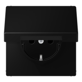 Штепсельная розетка SCHUKO 16A, 250V~  с защитой от детей и крышкой| LS1521KIKLSWM |Jung - артикул LS1521KIKLSWM