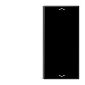 Клавиша для сенсорного модуля KNX, двойная, черная - артикул LS402TSAPSW